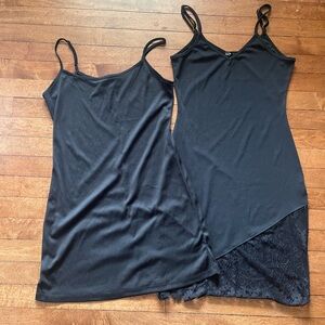 Wild Fable and Shein black slip dress  size small bundle